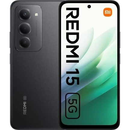 Смартфон Redmi 15 5G 4GB/128GB Полуночный черный (Midnight Black)