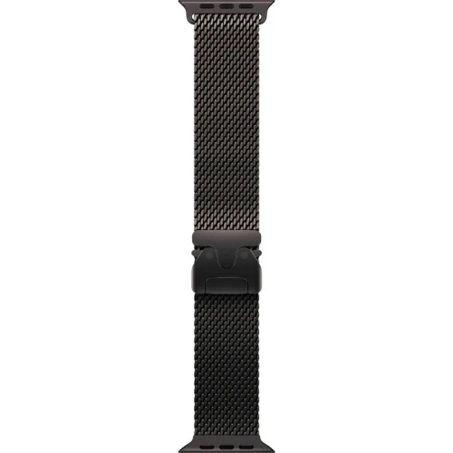 Смарт-часы Apple Watch Ultra 3, 49мм, Титановый корпус Черный титан (Black Titanium), Черный ремешок (Black Milanese Loop) S