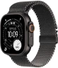 Смарт-часы Apple Watch Ultra 3, 49мм, Титановый корпус Черный титан (Black Titanium), Черный ремешок (Black Milanese Loop) S