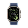 Смарт-часы Apple Watch Ultra 3, 49мм, Титановый корпус Натуральный титан (Natural Titanium), Ярко-синий ремешок (Bright Blue Trail Loop) M/L