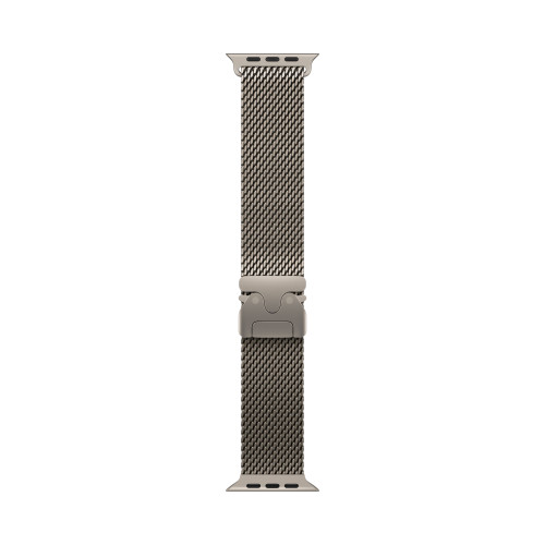 Смарт-часы Apple Watch Ultra 3, 49мм, Титановый корпус Натуральный титан (Natural Titanium), Натуральный титан ремешок (Natural Milanese Loop) M