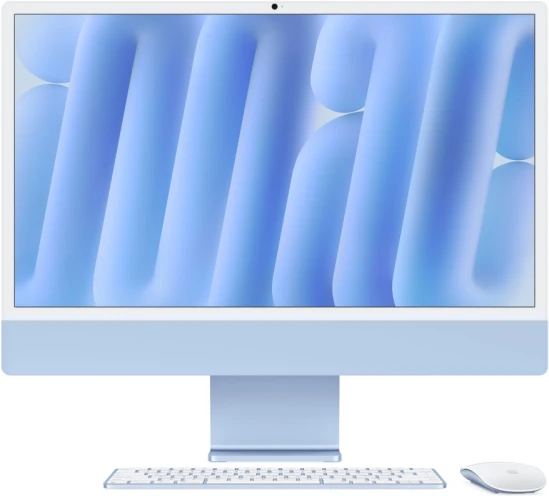 Моноблок Apple iMac 24" Retina 4.5K (M4 10C CPU, 10C GPU, 2024) 32GB, 512GB SSD, Синий (Blue)