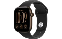 Смарт-часы Apple Watch Series 12, 42мм, Алюминиевый корпус темный бронзовый (Dark Bronze), Cпортивный ремешок Черный (Black Sport Band) S/M