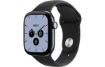 Смарт-часы Apple Watch Series 12, 42мм, Керамический корпус Темно-синий (Night Blue), Cпортивный ремешок Черный (Black Sport Band) S/M