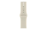 Смарт-часы Apple Watch Series 12, 42мм, Керамический корпус Жемчужно-белый (Pearl White), Cпортивный ремешок Песочный (Sand Sport Band) S/M