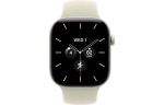 Смарт-часы Apple Watch Series 12, 42мм, Керамический корпус Жемчужно-белый (Pearl White), Cпортивный ремешок Песочный (Sand Sport Band) S/M