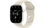 Смарт-часы Apple Watch Series 12, 42мм, Керамический корпус Жемчужно-белый (Pearl White), Cпортивный ремешок Песочный (Sand Sport Band) S/M