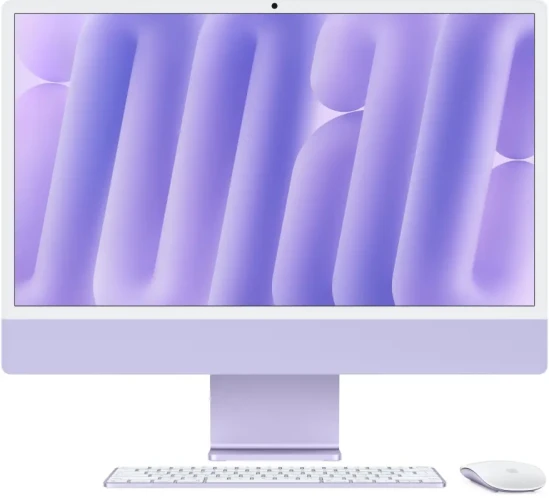 Моноблок Apple iMac 24" Retina 4.5K (M4 8C CPU, 8C GPU, 2024) 16GB, 256GB SSD, Фиолетовый (Purple)