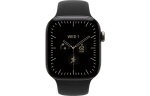 Смарт-часы Apple Watch Series 12, 46мм, Титановый корпус Натуральный титан (Natural Titanium), Cпортивный ремешок Черный (Black Sport Band) S/M