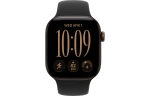 Смарт-часы Apple Watch Series 12, 46мм, Алюминиевый корпус темный бронзовый (Dark Bronze), Cпортивный ремешок Черный (Black Sport Band) M/L