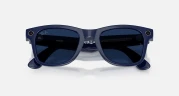Умные очки Ray-Ban Meta* Wayfarer Gen 2 Shiny Cosmic Blue/Clear-Sapphire Transitions®, M