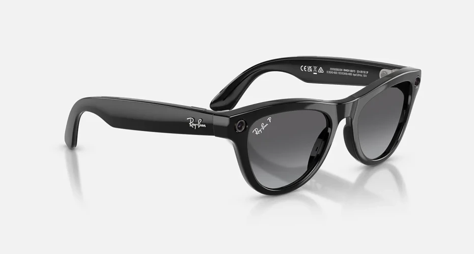Умные очки Ray-Ban Meta* Skyler Gen 2 Shiny Black/Polarized Gradient Graphite, L
