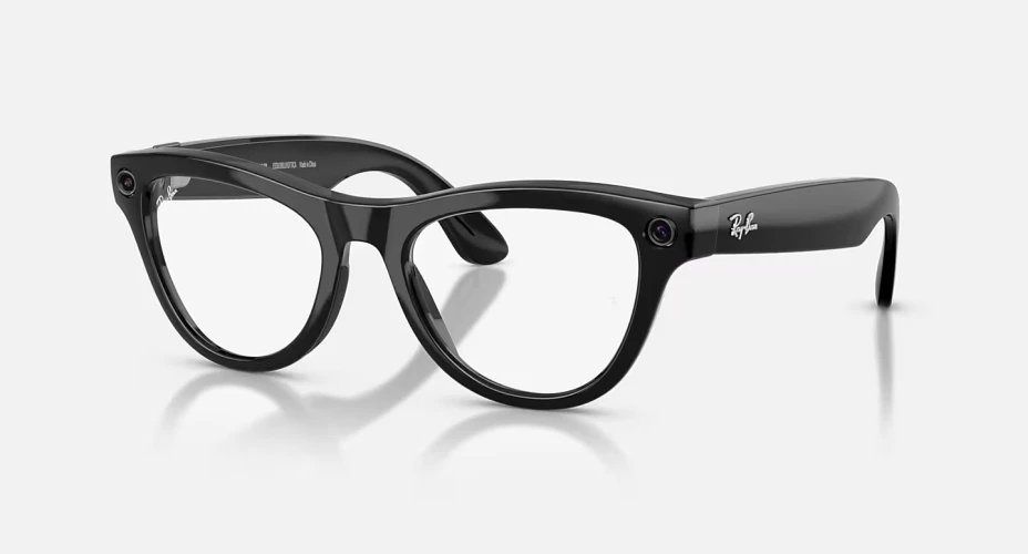 Умные очки Ray-Ban Meta* Skyler Gen 2 Shiny Black/Clear Blue-Violet Light Filter, L