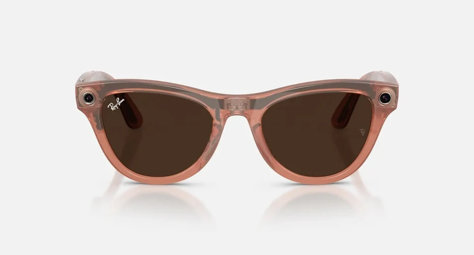 Умные очки Ray-Ban Meta* Skyler Gen 2 Shiny Peach/Clear-Brown Transitions®, L