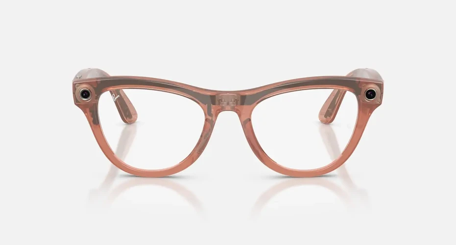 Умные очки Ray-Ban Meta* Skyler Gen 2 Shiny Peach/Clear-Brown Transitions®, L