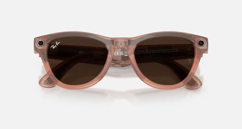 Умные очки Ray-Ban Meta* Skyler Gen 2 Shiny Peach/Clear-Brown Transitions®, L