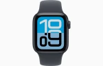 Смарт-часы Apple Watch SE 3, 44мм Алюминиевый корпус Полночный черный (Midnight Aluminum), Cпортивный ремешок Полночный черный (Midnight Sport Band) M/L